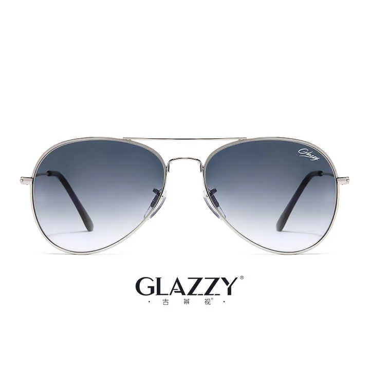نظارات شمسية من علامات تجارية شهيرة بإطار . Glazzy Brand Designer Sunglasses Stainless