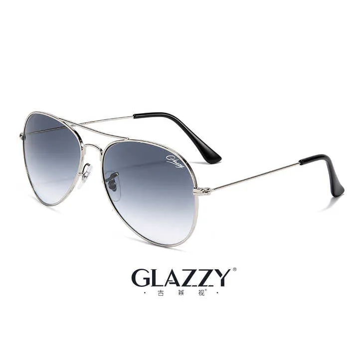 نظارات شمسية من علامات تجارية شهيرة بإطار . Glazzy Brand Designer Sunglasses Stainless