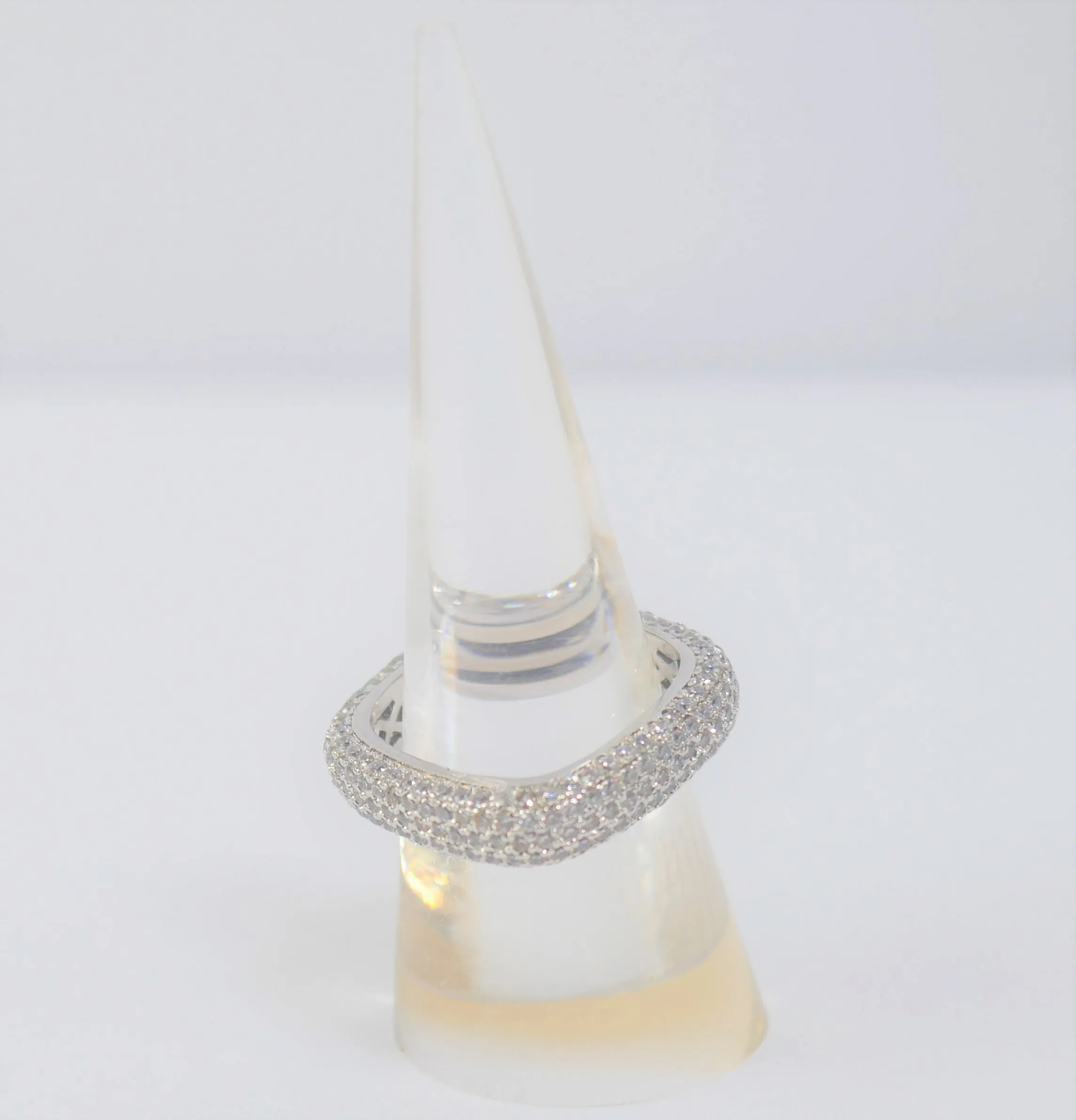 All Around CZ Stainless Steel Ring