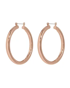 Amalfi Tube Hoops- Rose Gold