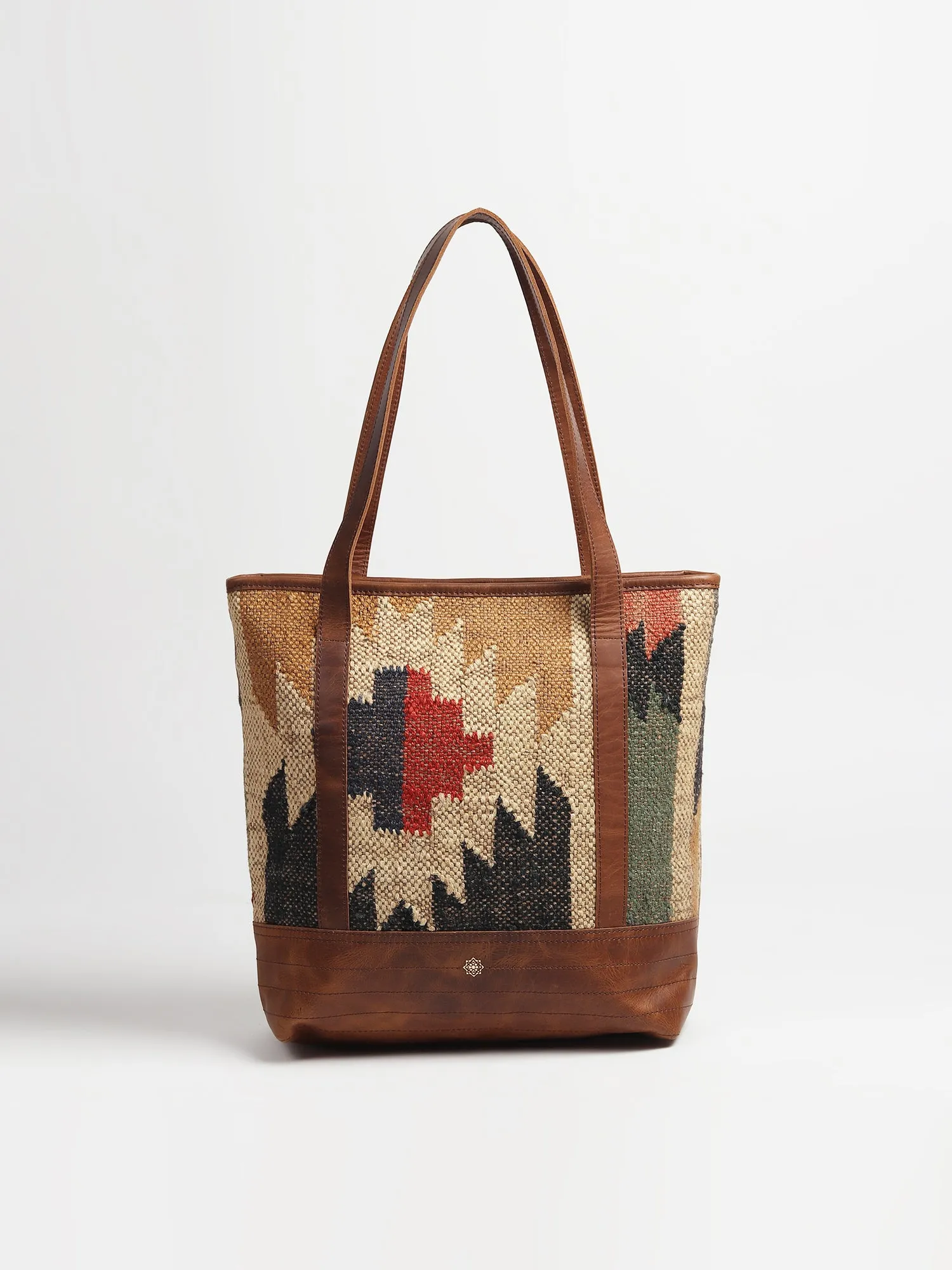 ANEUR - KILIM & LEATHER HAND BAG