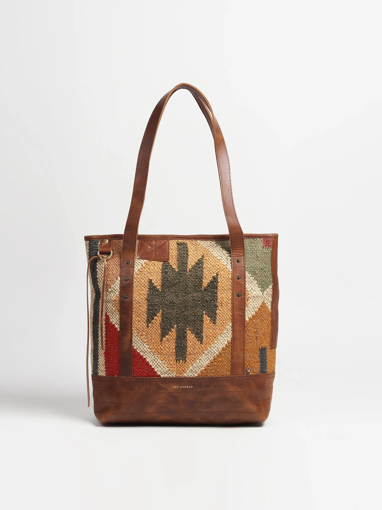 ANEUR - KILIM & LEATHER HAND BAG