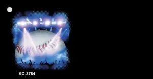 Baseball Game OffSet Novelty Metal Key Chain