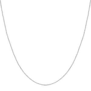 Bead Chain Necklace Silver