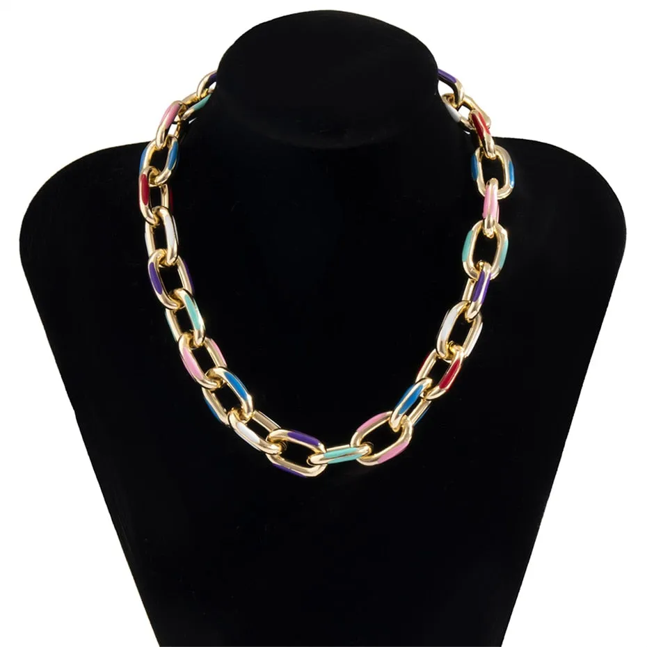 Bold and Chunky: Multi-Layered Gold Choker for Women
