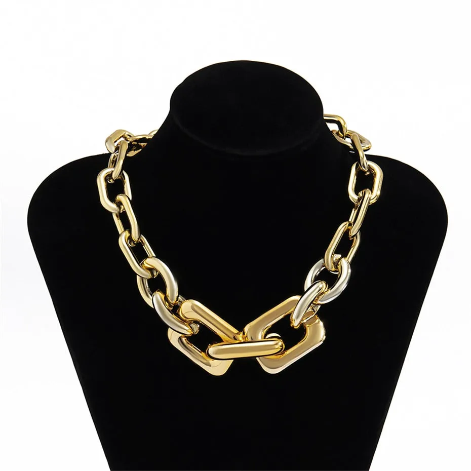 Bold and Chunky: Multi-Layered Gold Choker for Women