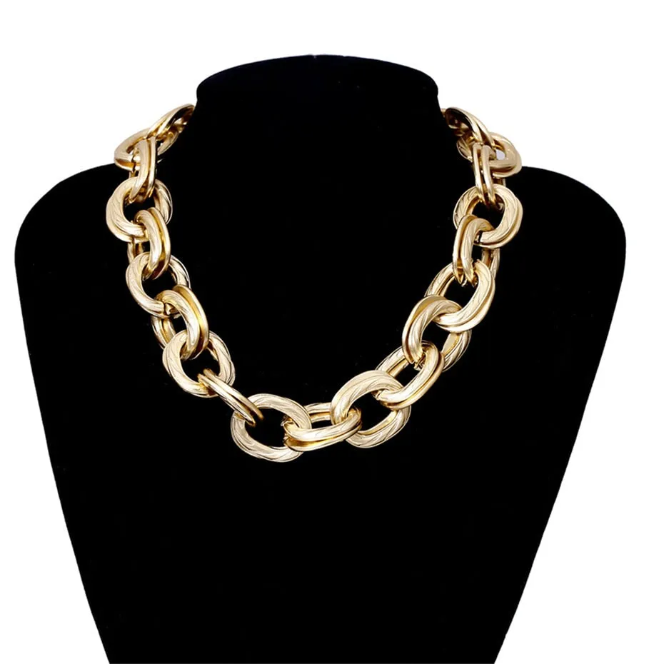 Bold and Chunky: Multi-Layered Gold Choker for Women