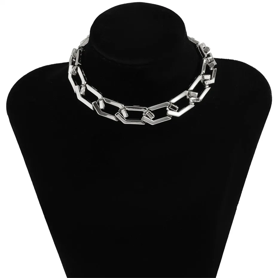 Bold and Chunky: Multi-Layered Gold Choker for Women