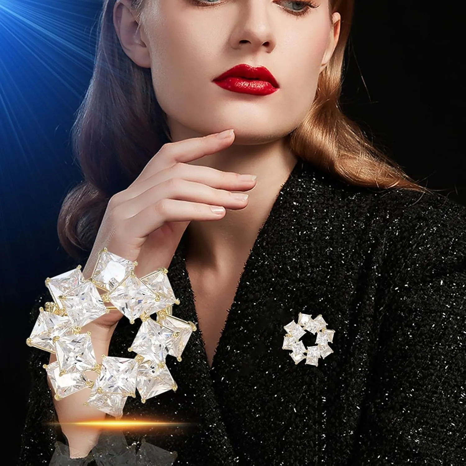Brooches and Pins for Women Elegant Flower Pearl Brooches Costume Broches Jewelry Lady Christmas Pin for Women