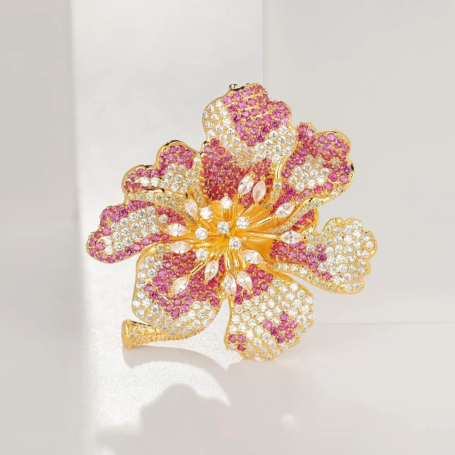 Brooches And Pins For Women Fashion Flower Brooches For Women Elegant Broches Costume Jewelry Brooch Lady Pins Christmas Holiday