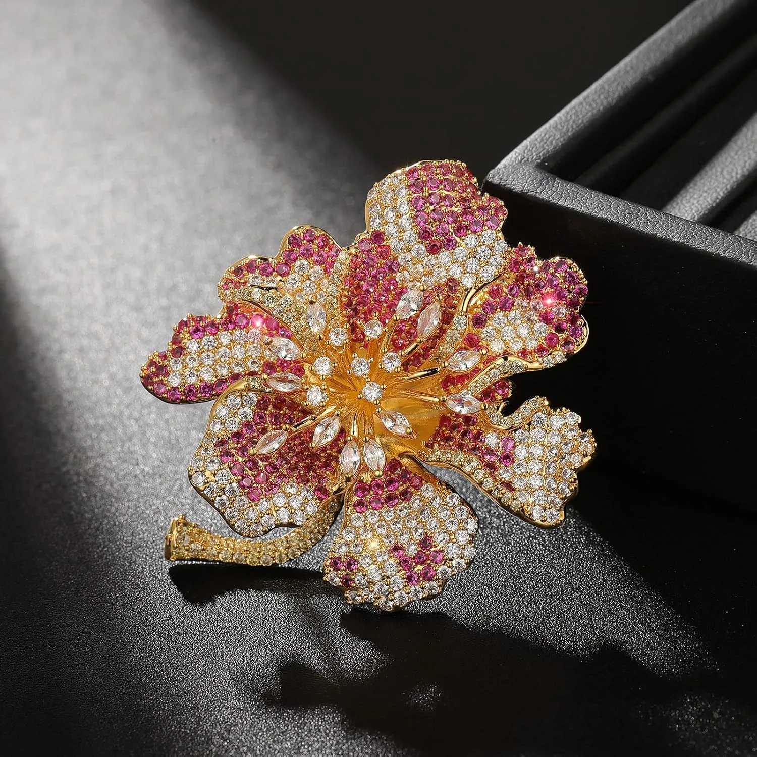 Brooches And Pins For Women Fashion Flower Brooches For Women Elegant Broches Costume Jewelry Brooch Lady Pins Christmas Holiday