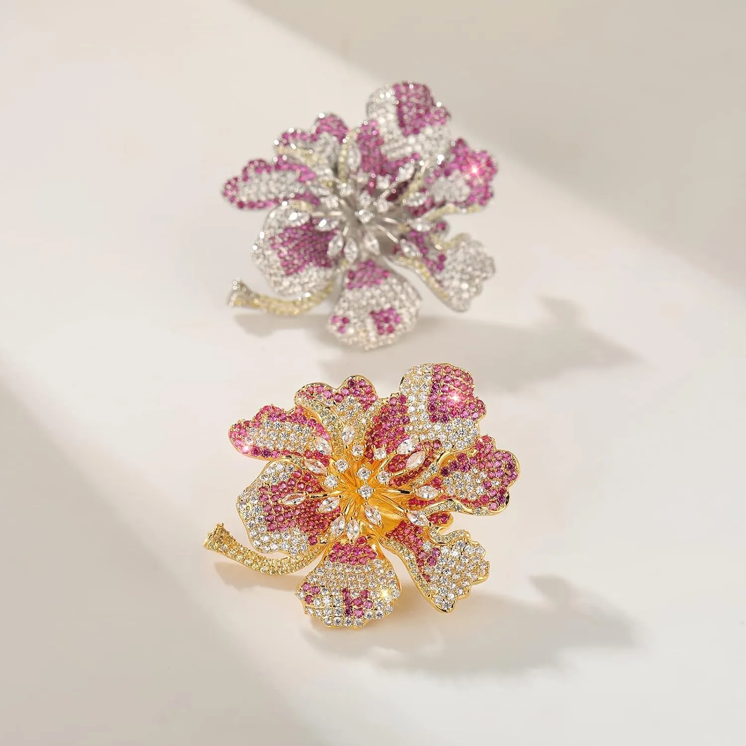 Brooches And Pins For Women Fashion Flower Brooches For Women Elegant Broches Costume Jewelry Brooch Lady Pins Christmas Holiday