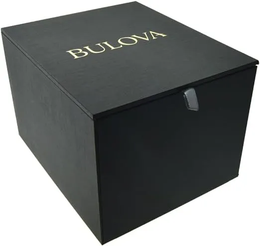 Bulova Men's Blue Dial Silver Stainless Steel Band Analog Chronograph Quartz Watch - 98B301