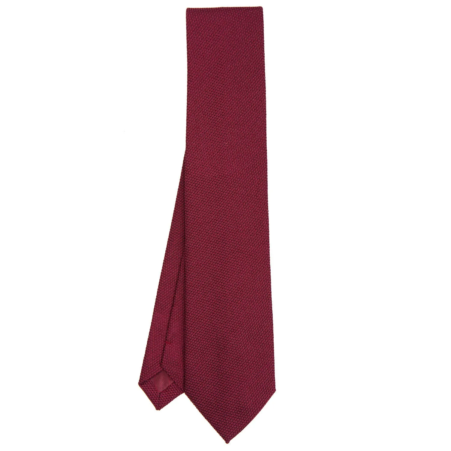 BURGUNDY SARTORIAL GRANADINE SILK TIE