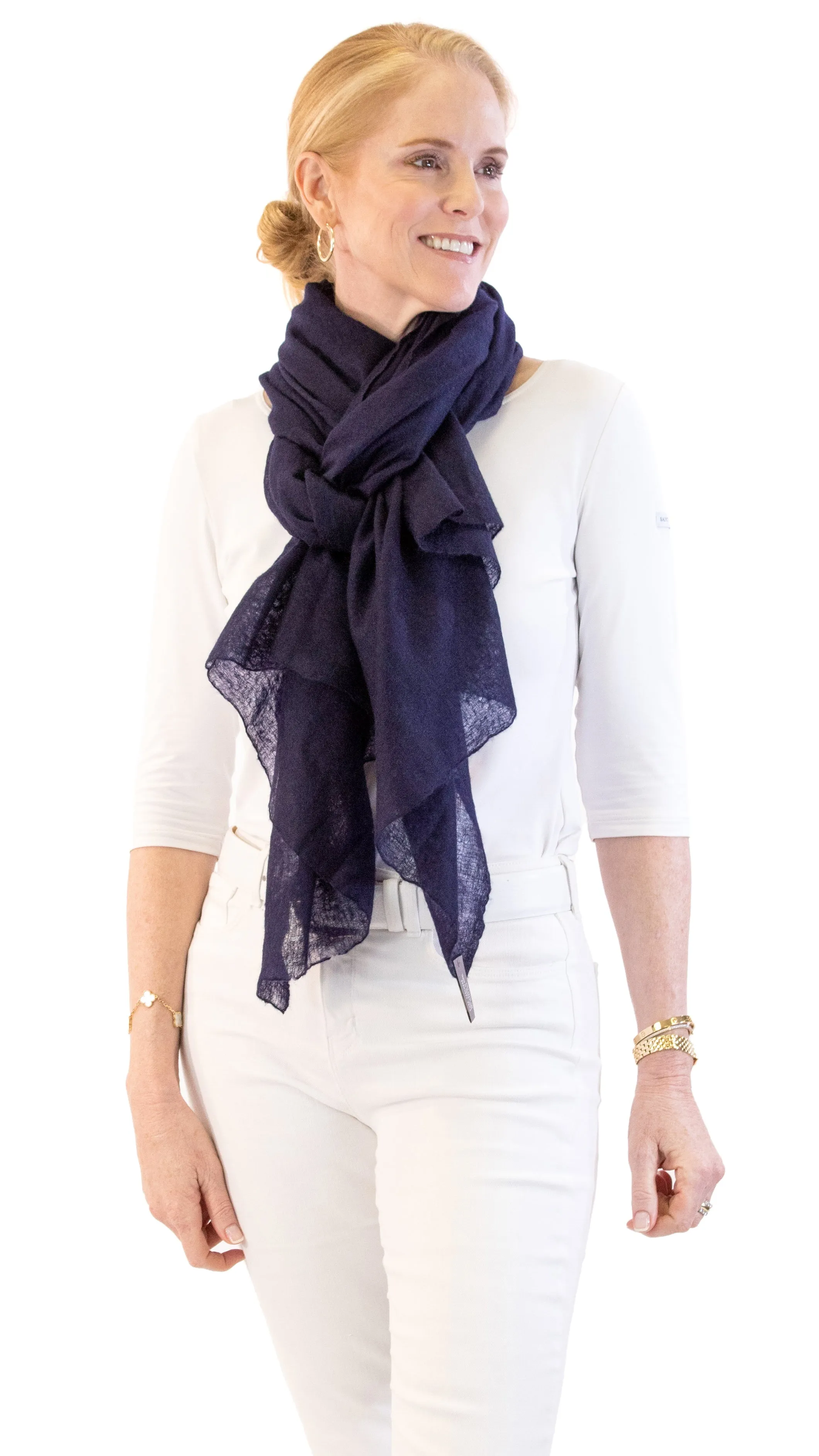 Cashmere Wrap - Navy