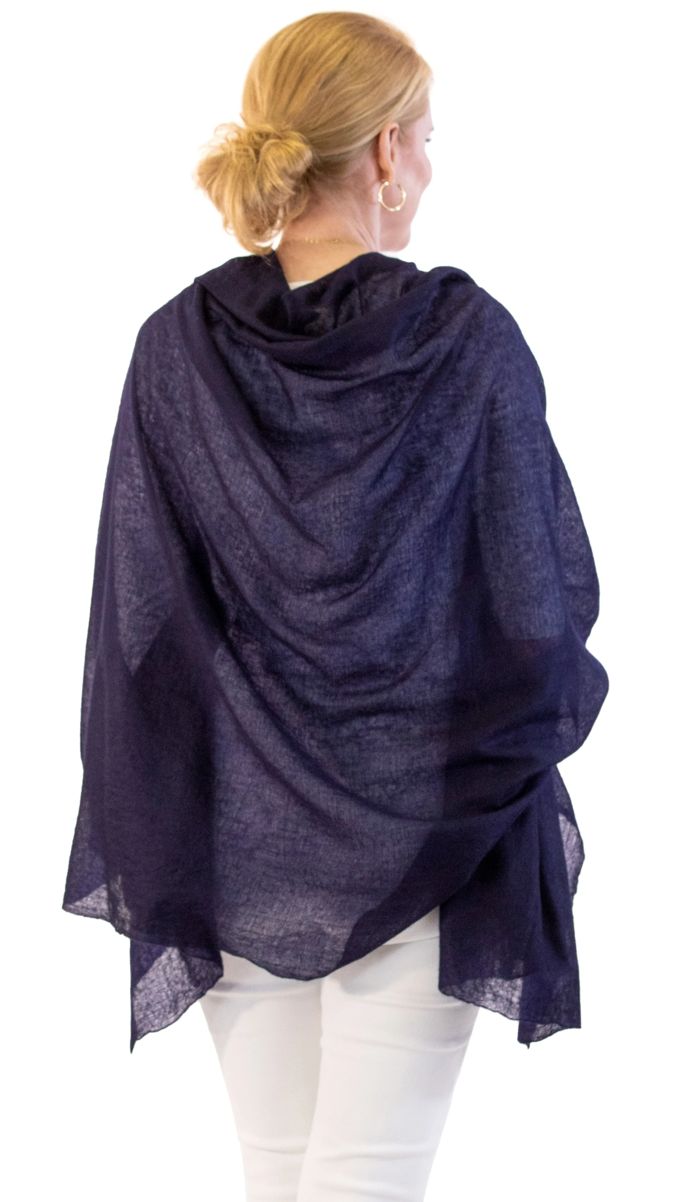 Cashmere Wrap - Navy