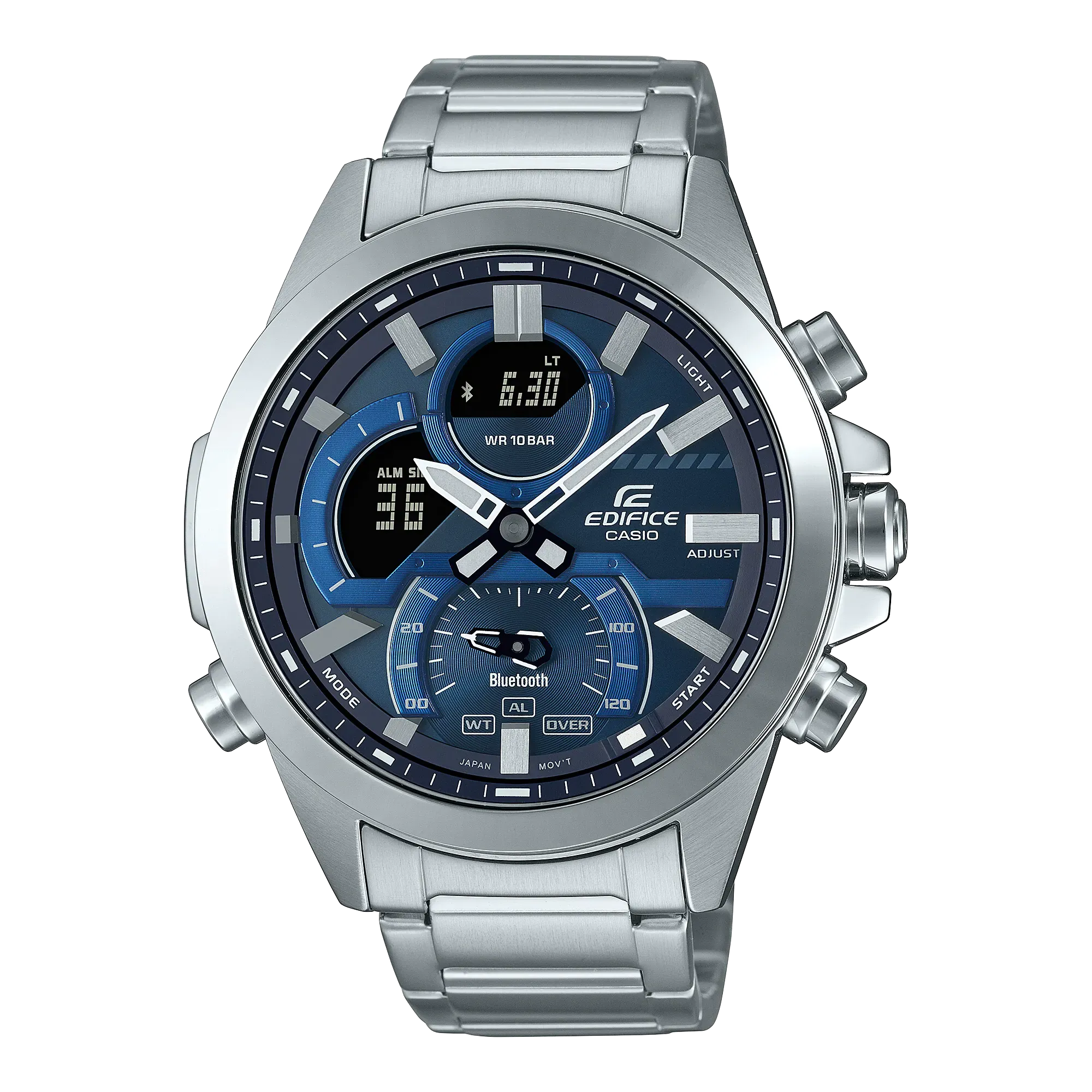 Casio Edifice Smartphone Link Model Blue Dual Dial Watch ECB30D-2A