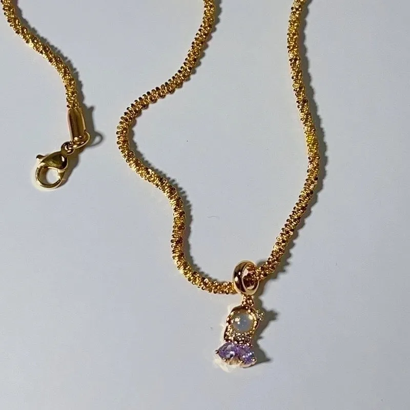 Casual Streetwear Geometric Stainless Steel Plating Inlay Zircon Pendant Necklace