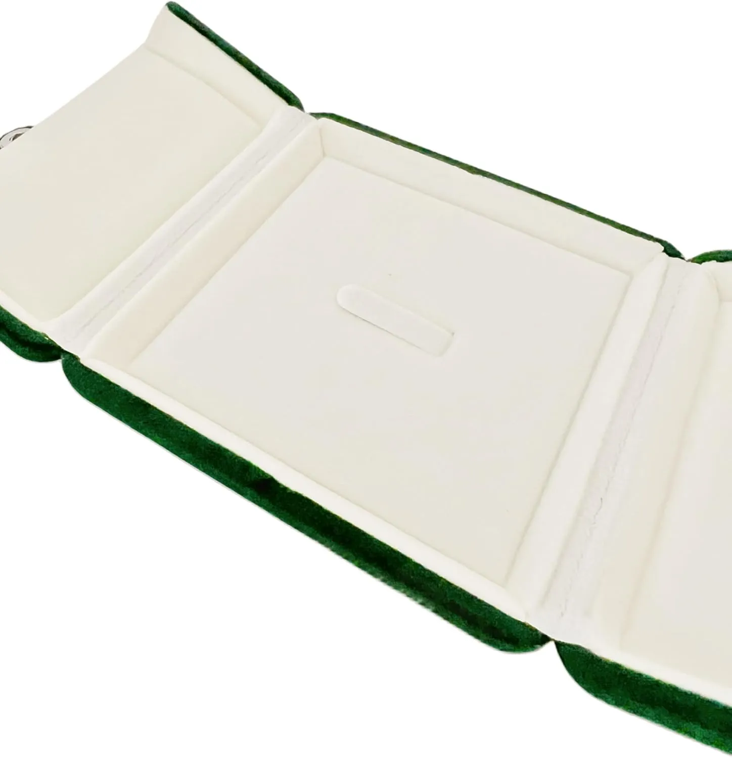 Classic Elegant Green Velvet Jewelry Case Premium Grade Material Storage Packaging Brooch Pin Gift Box