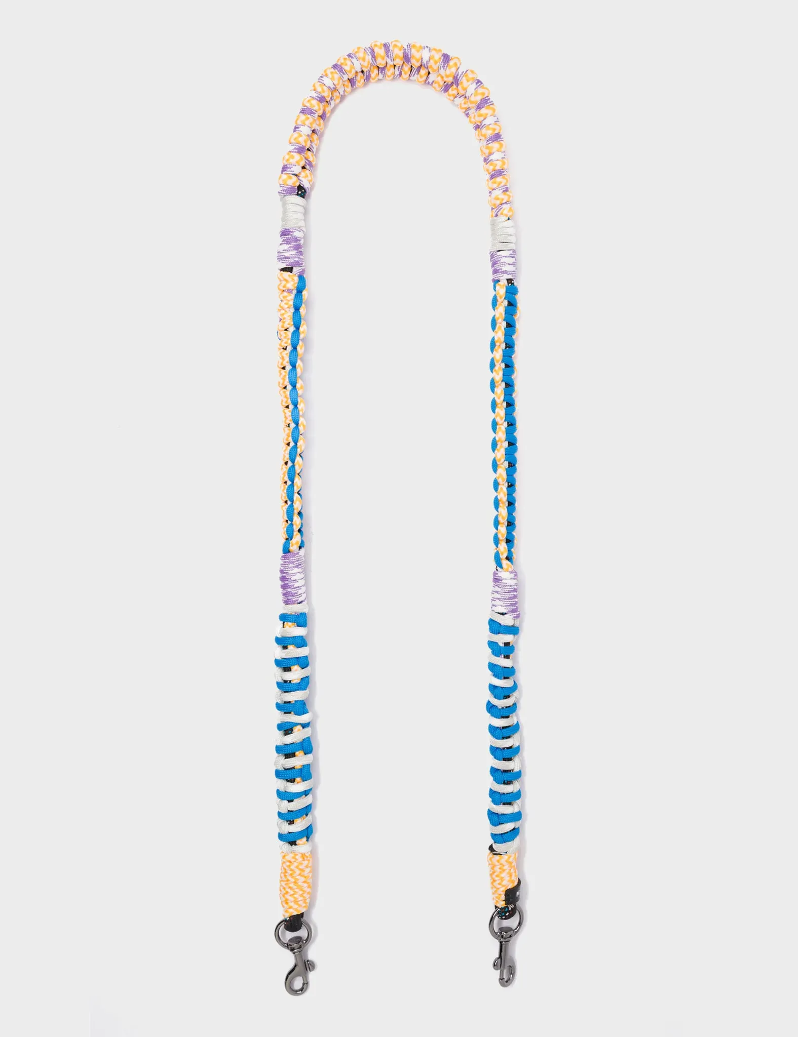 Detachable Shoulder Strap - Yellow and Blue Handwoven Paracord