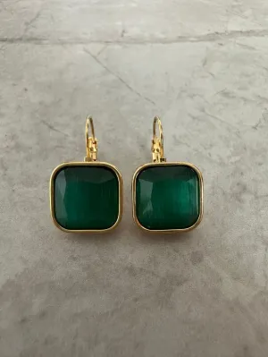 Emerald Edge Earrings