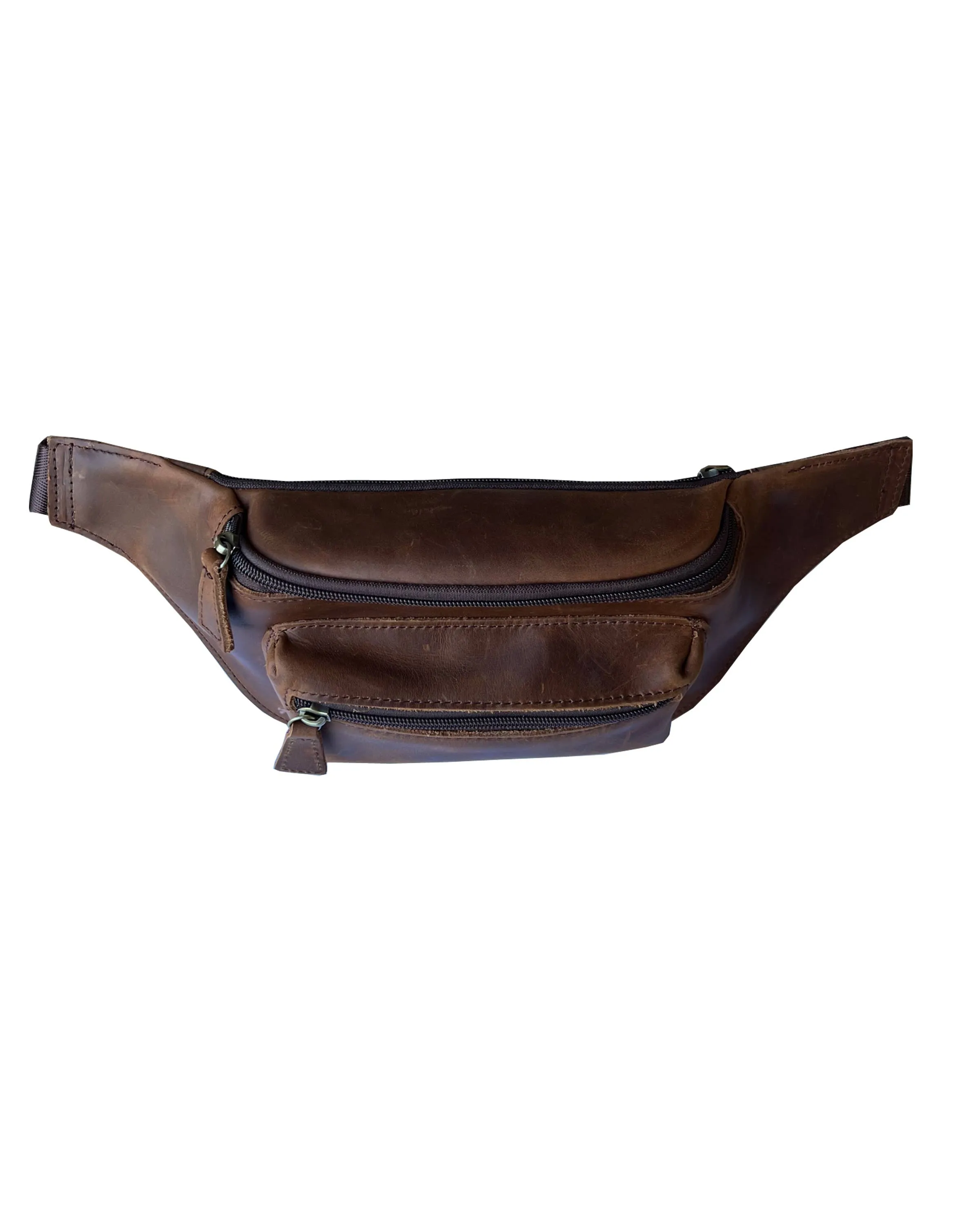 genuine leather fanny pack sling bag