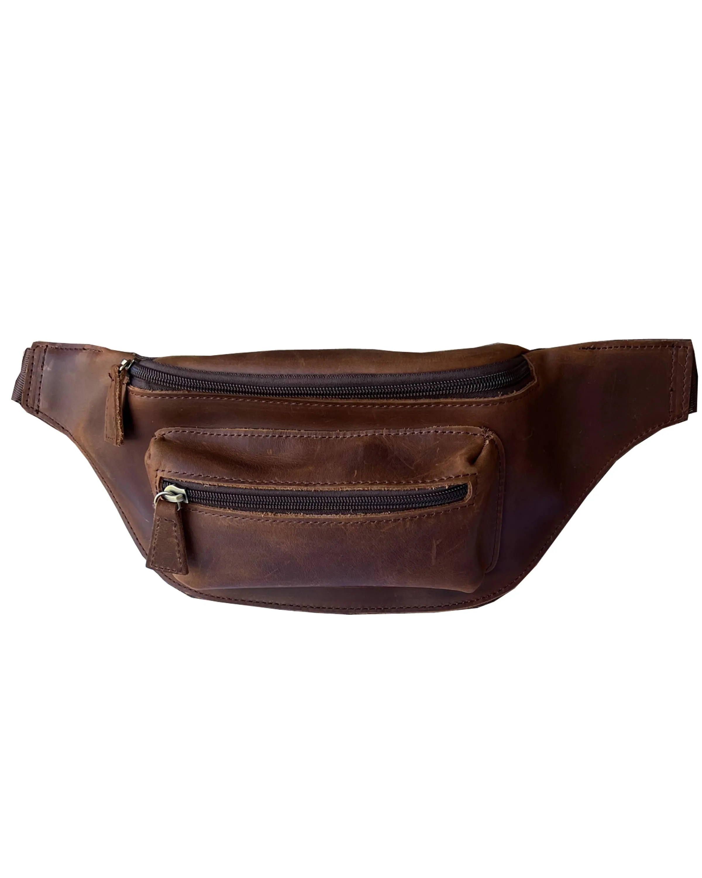 genuine leather fanny pack sling bag