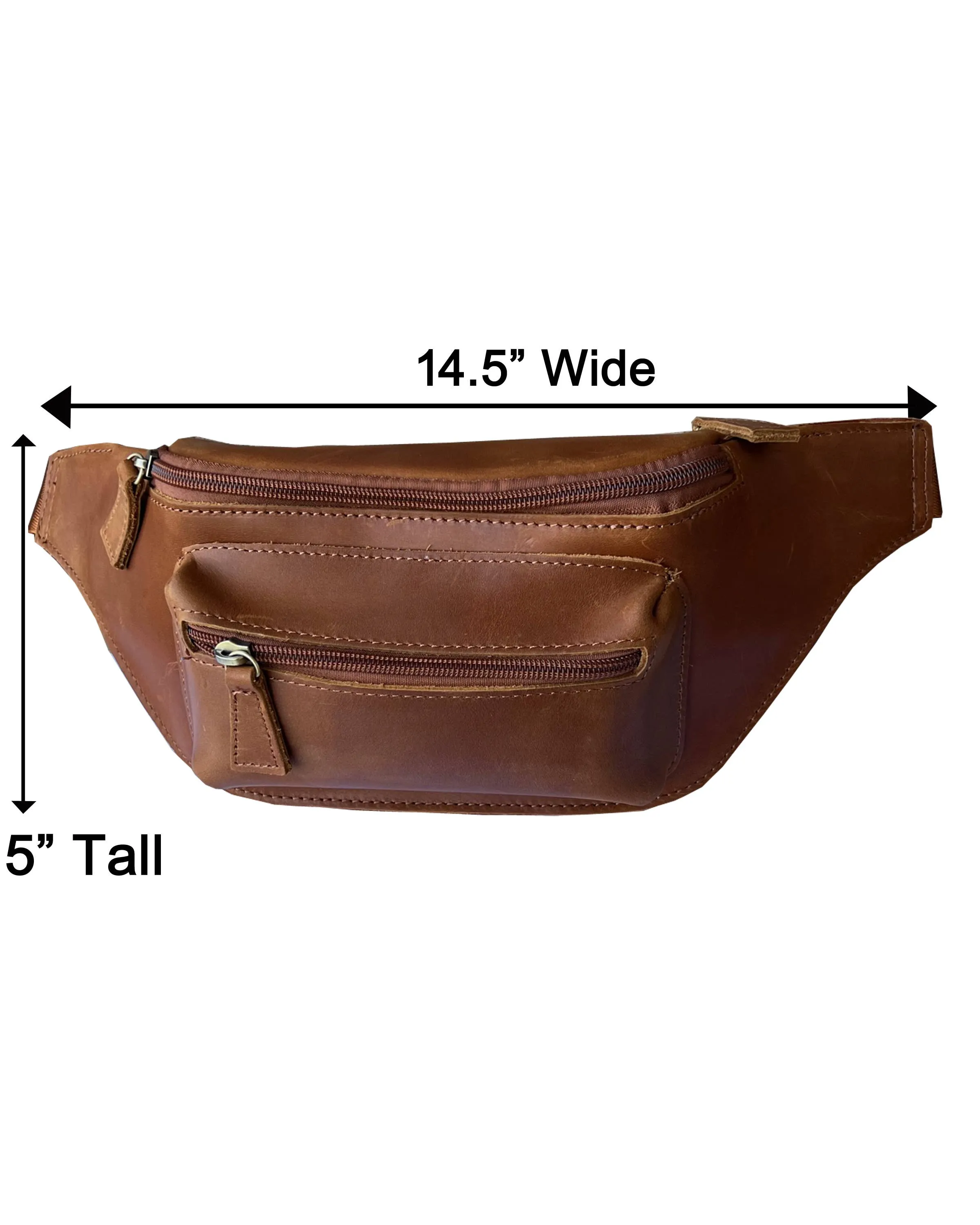 genuine leather fanny pack sling bag