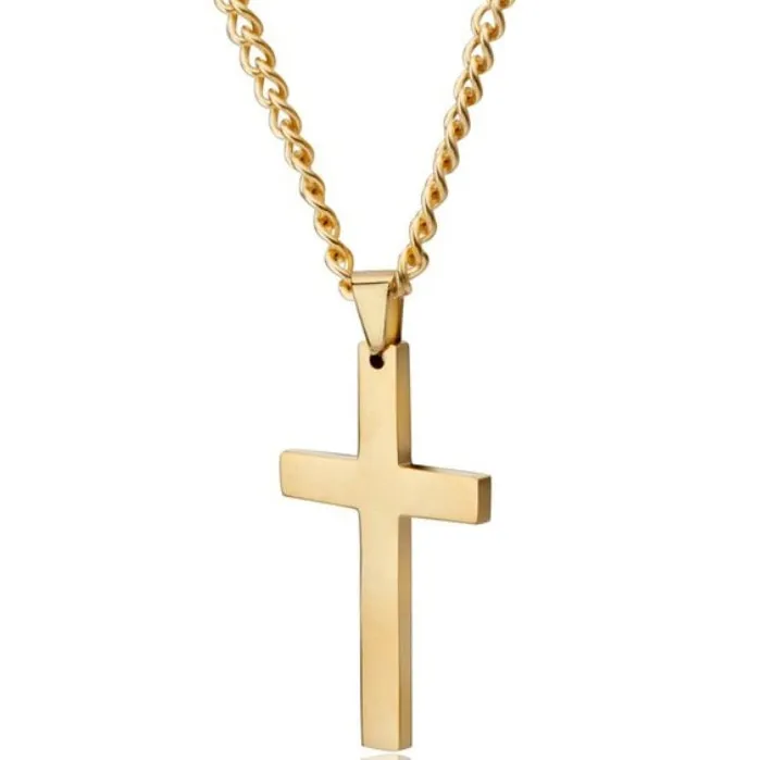 Geometry Interlocking Square Triangle Male Pendant Stacking Streetwear Necklace