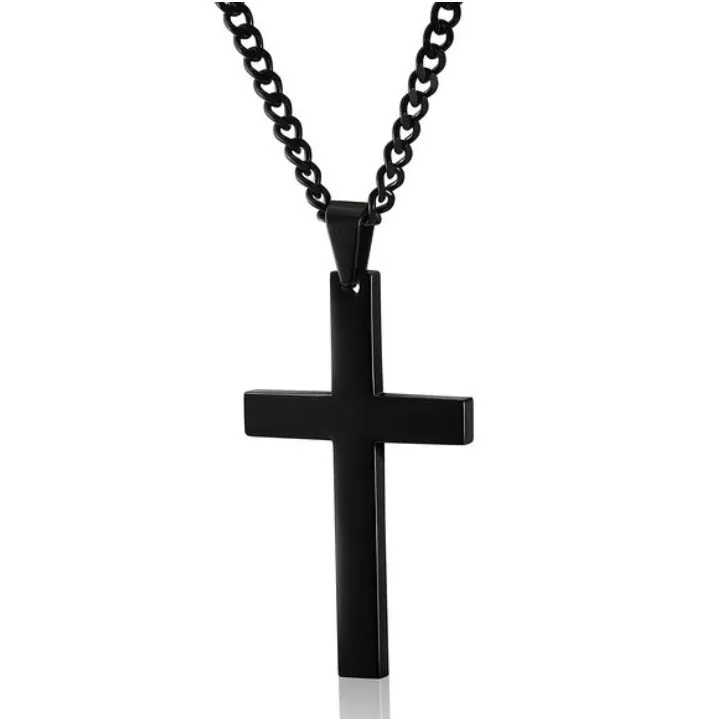 Geometry Interlocking Square Triangle Male Pendant Stacking Streetwear Necklace
