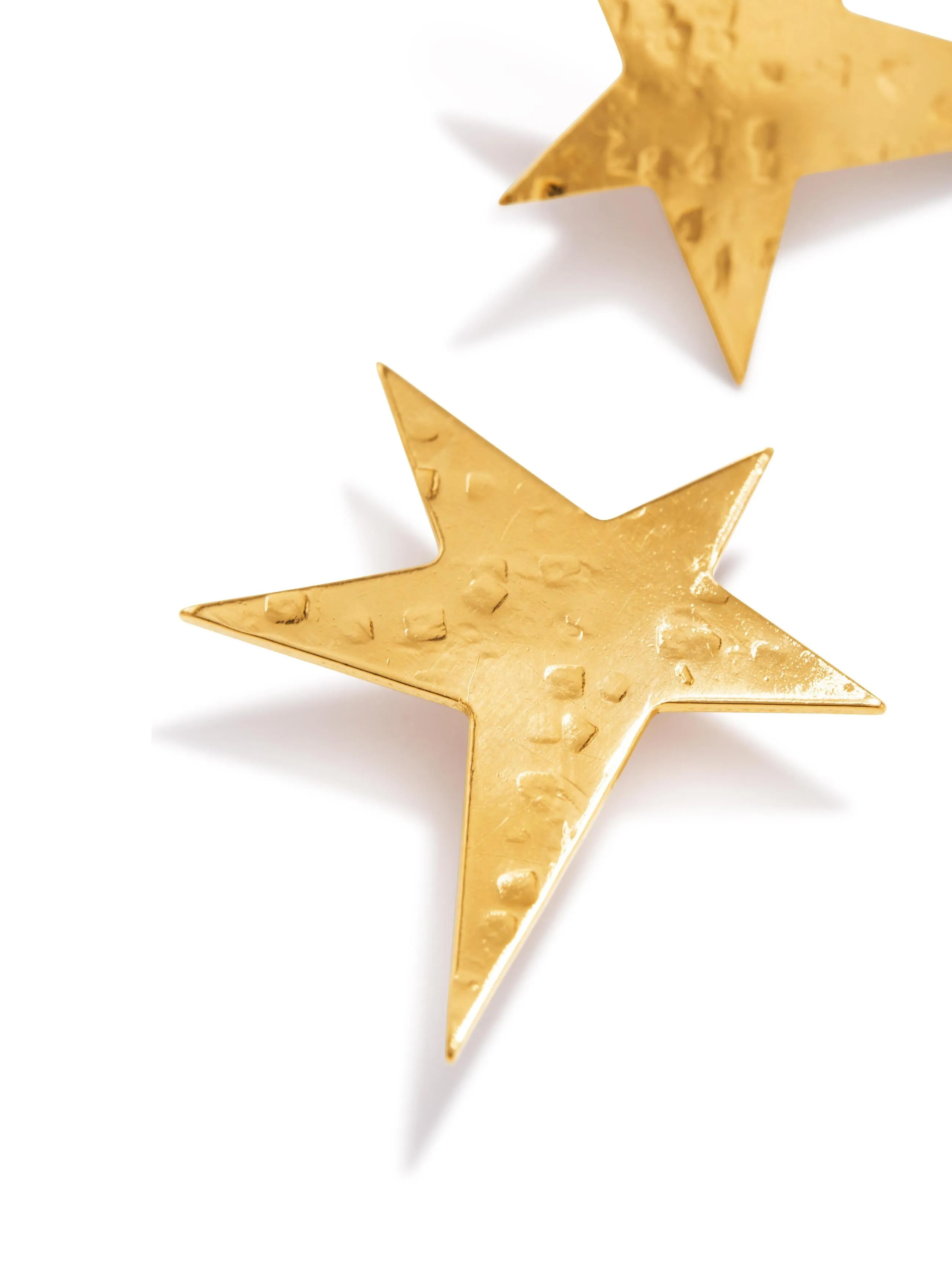 Gold Shooting Star Clip On Earrings