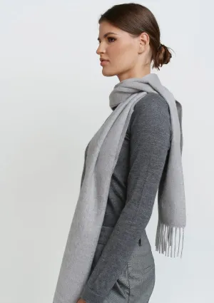 GREY CASHMERE SCARF