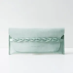 Handmade Womens Green Leather Wallet Slim Leather Wallets for Women