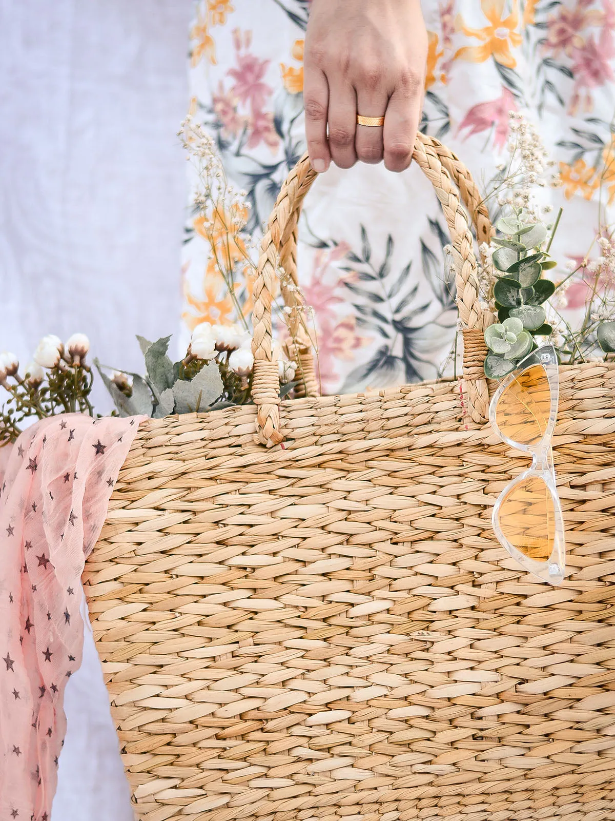 Handwoven Natural Shopping Bag