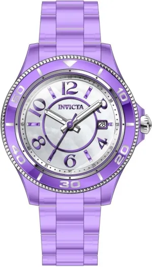 Invicta Anatomic Quartz White Mother of Pearl  Dial Ladies Watch 30359