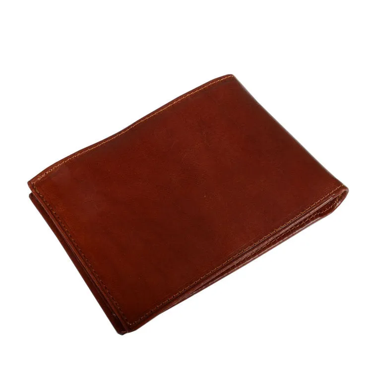 Katana Traditional Brown Hide Leather Wallet