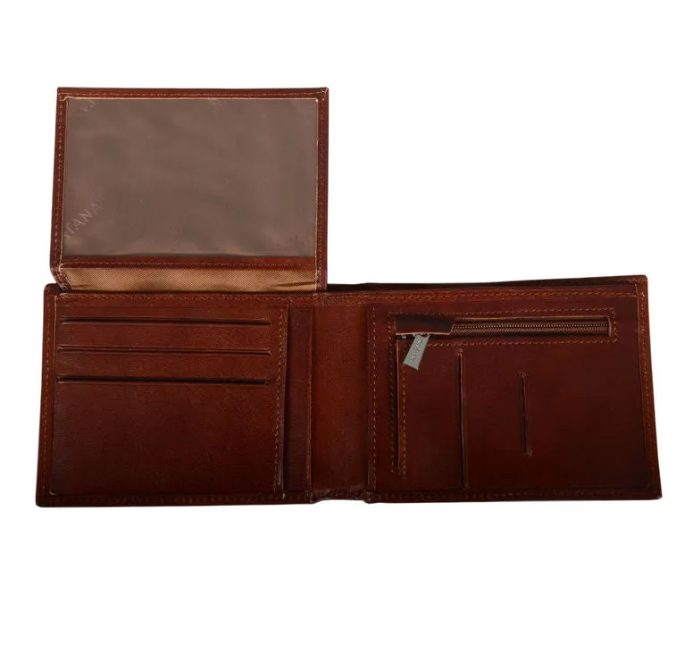 Katana Traditional Brown Hide Leather Wallet