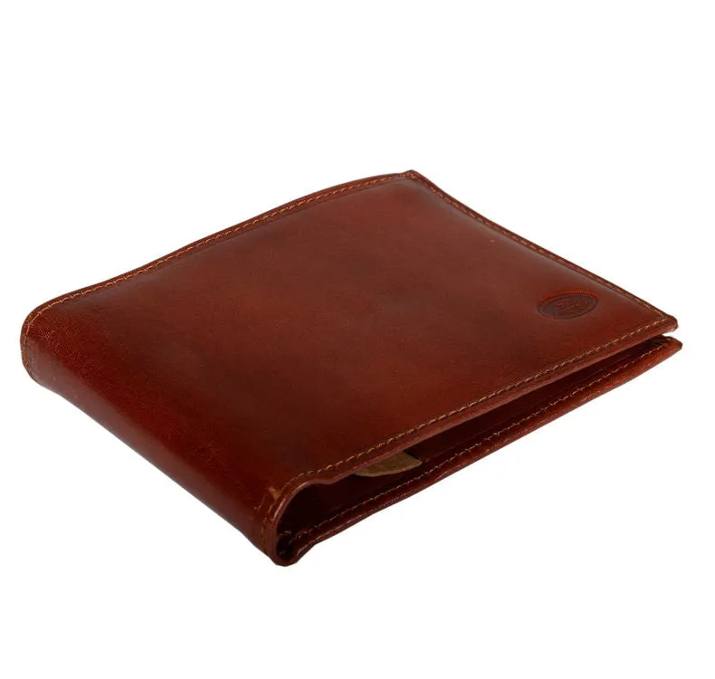 Katana Traditional Brown Hide Leather Wallet