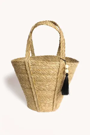 Korissa Savar Handwoven Seagrass Tote Bag