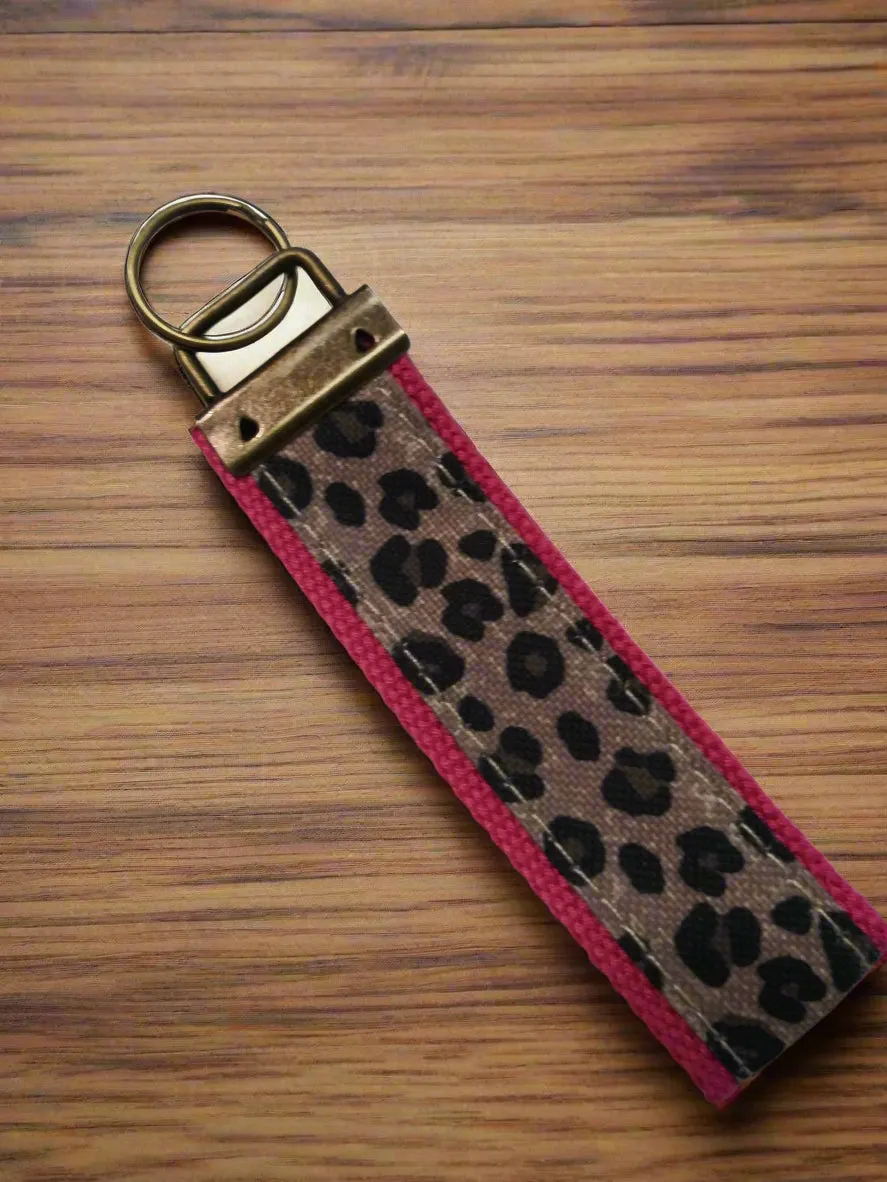 Leopard Wristlet Keyring