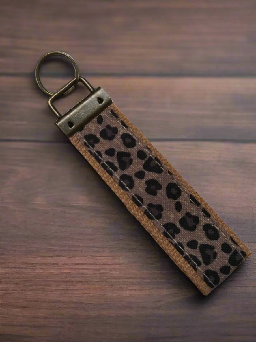 Leopard Wristlet Keyring