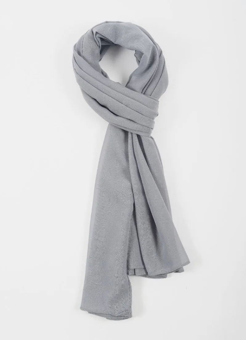 Light Grey Georgette Soft scarf
