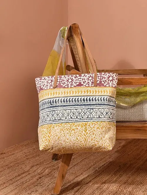 MARINO - BLOCK PRINT  TOTE BAG