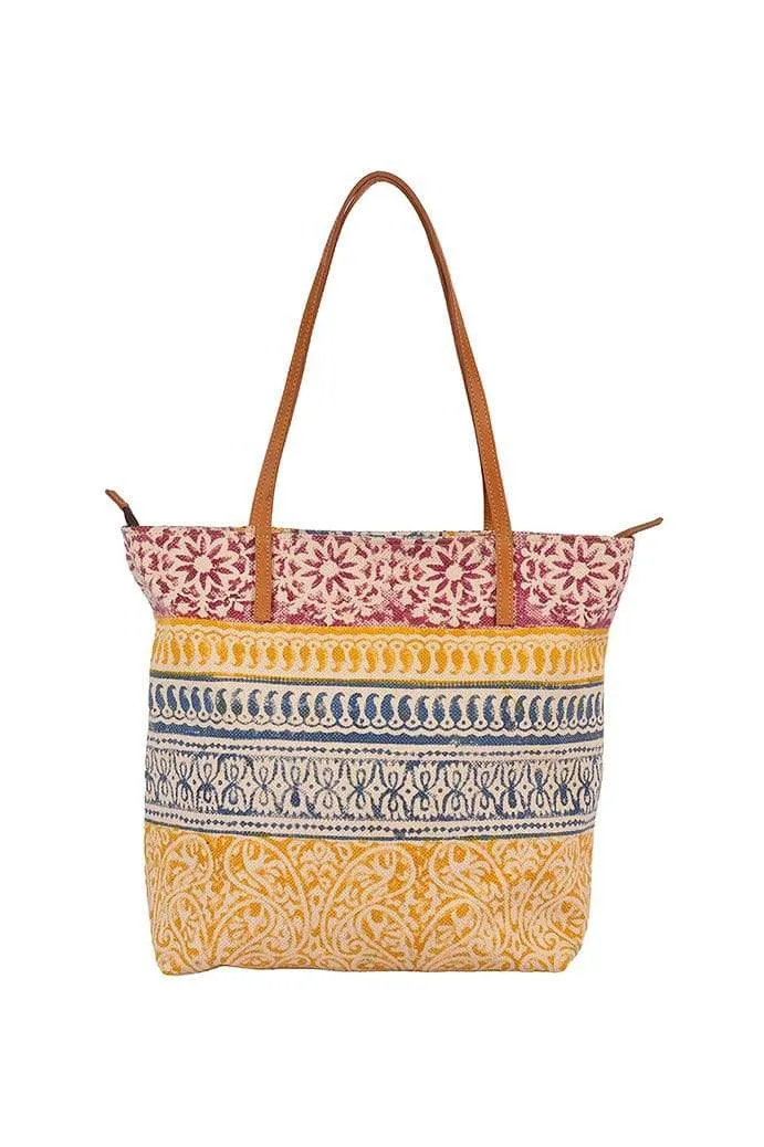 MARINO - BLOCK PRINT  TOTE BAG
