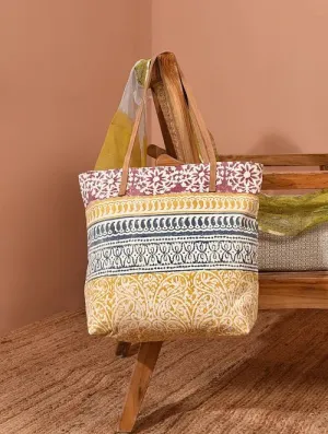 MARINO - BLOCK PRINT  TOTE BAG