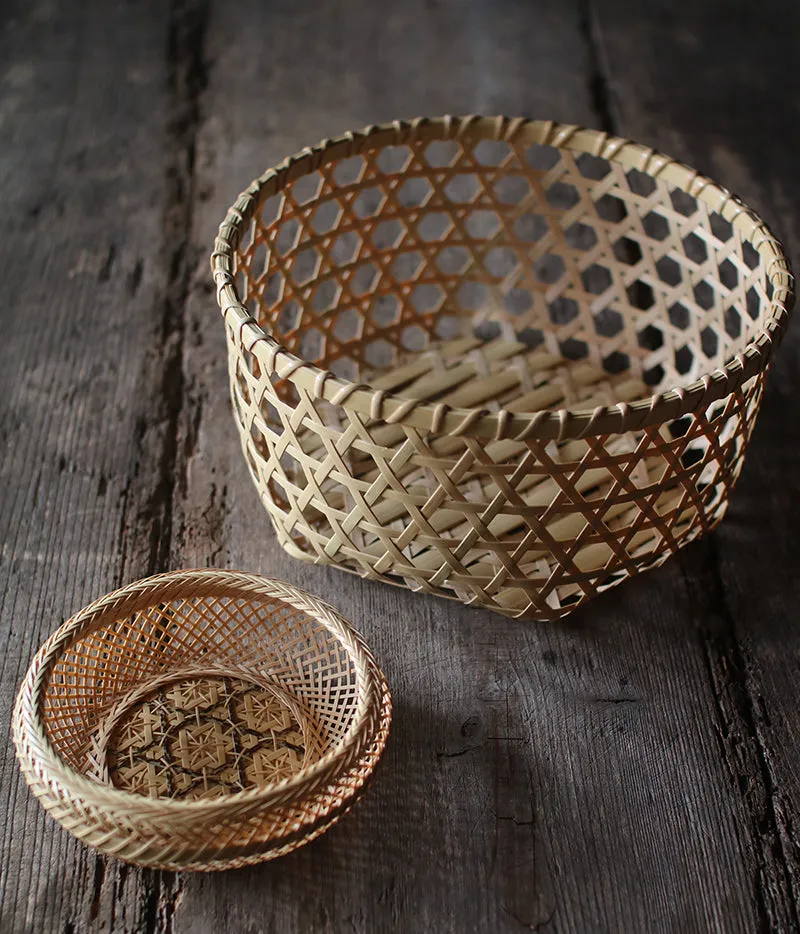 Mutsume Woven Bamboo Basket