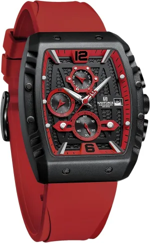 NAVIFORCE Men Quartz Watch Auto Date Week Business Dress Analog Wrist Watches