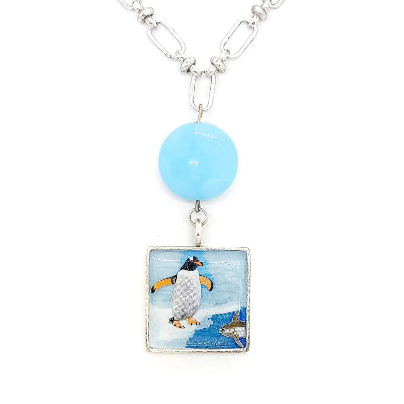 Necklace - Penguin (What are you doing here?) Pendant by XV Studios