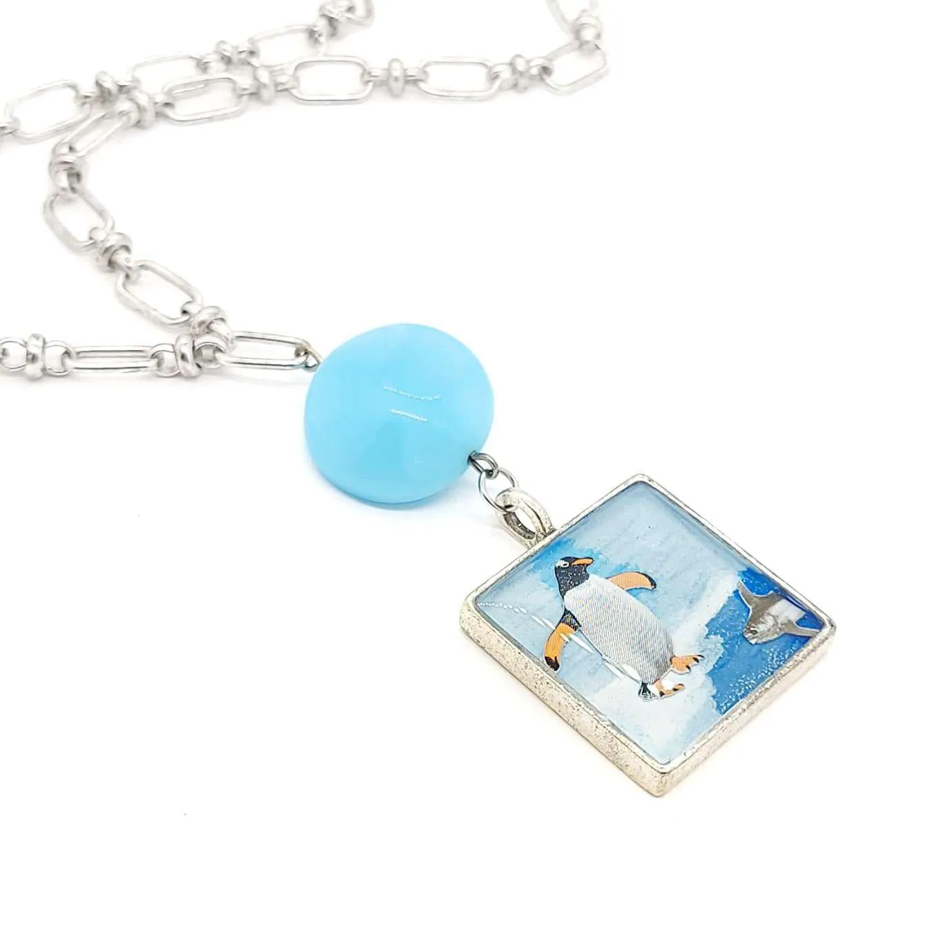 Necklace - Penguin (What are you doing here?) Pendant by XV Studios