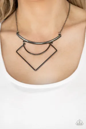 Paparazzi Egyptian Edge - Black Necklace